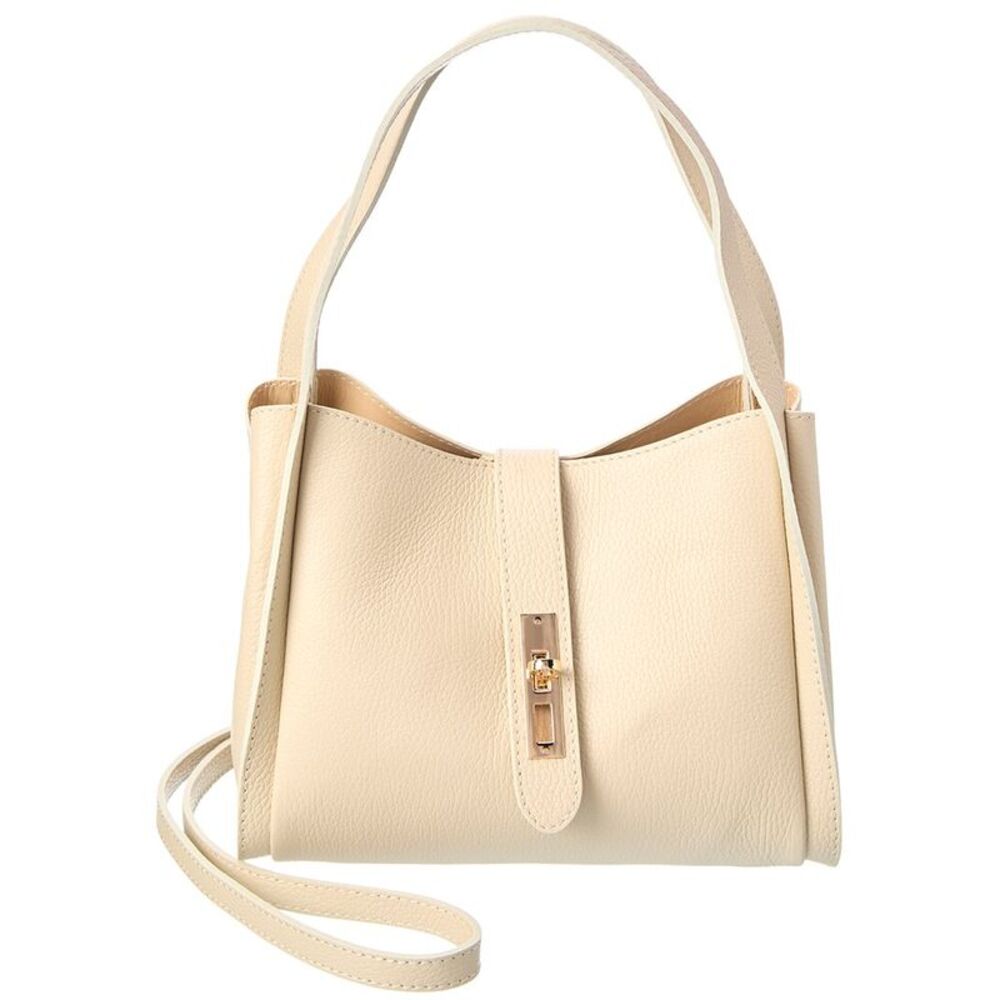 Isabella Rossetti Talia27 Leather Shoulder Bag, Tan
